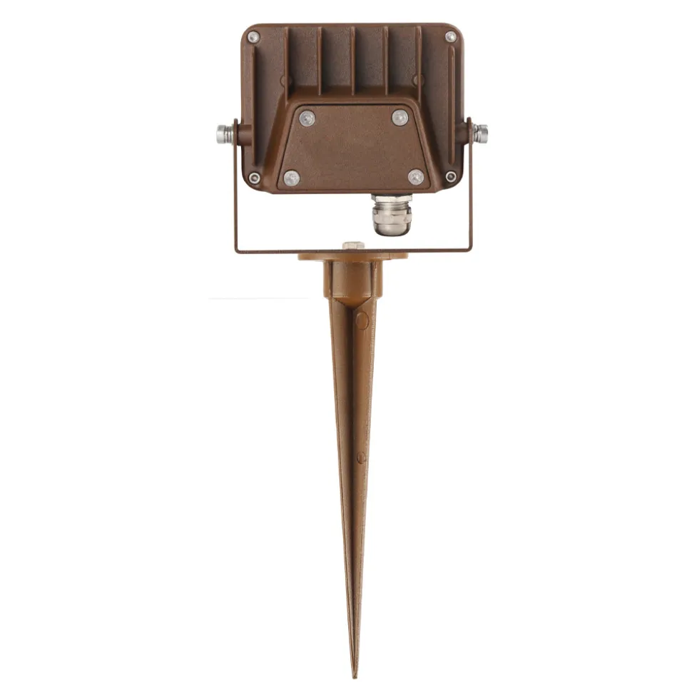 Proiettore, Faretto Led da Esterno in Alluminio Corten 4 Pezzi - Celeste
