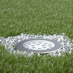 Proiettore, Faretto Rotondo con Led da Esterno in Acciaio Inox - Dakota