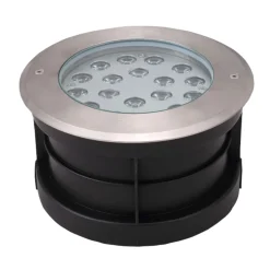 Proiettore, Faretto Rotondo con Led da Esterno in Acciaio Inox - Dakota