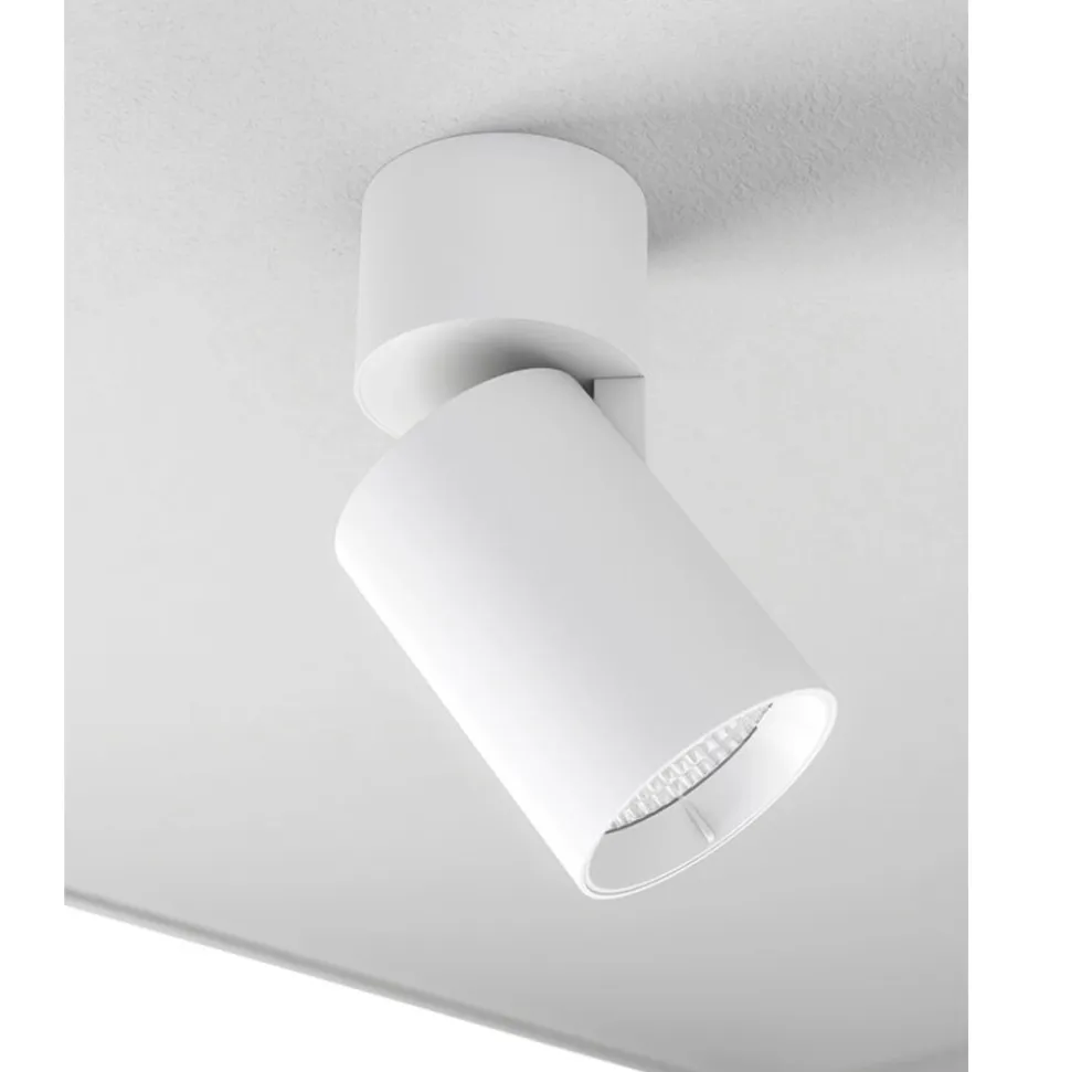 Proiettore Plafoniera Led Orientabile in Alluminio Bianco o Nero - Point