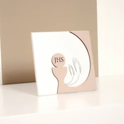 Quadretto che Raffigura l'Eucarestia Inciso a Laser Made in Italy - Ingrid