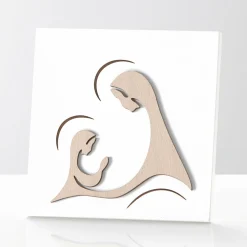 Quadretto Raffigurante Apparizione dell'Arcangelo alla Madonna Made in Italy - Abu