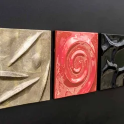 Quadro astratto di design decorato a mano Moma by Viadurini Decor, made in Italy