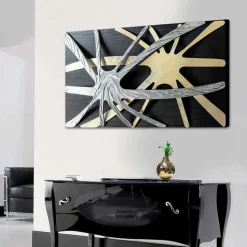 Quadro astratto di design Spider made in Italy, prodotto artigianale