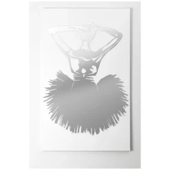 Quadro con Decoro a Specchio di Danzatrice Made in Italy - Evie