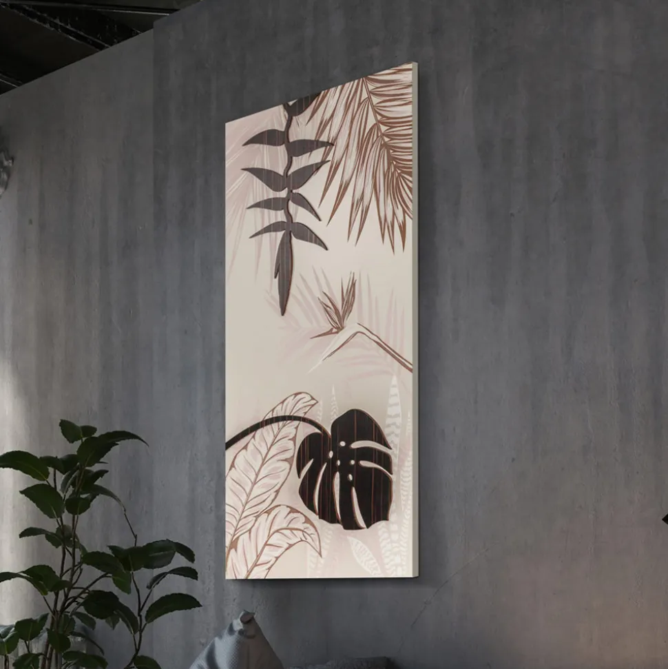Quadro con Motivo Tropicale Realizzato con il Laser Made in Italy - Saeko