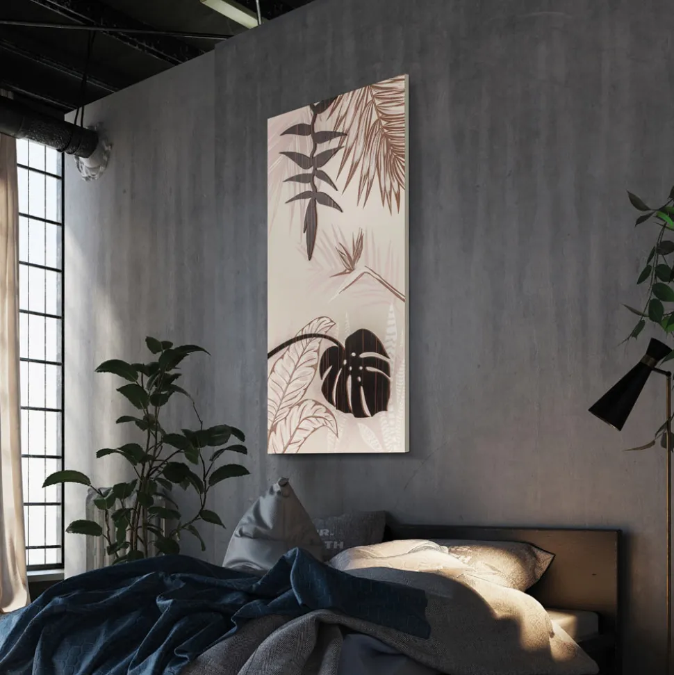 Quadro con Motivo Tropicale Realizzato con il Laser Made in Italy - Saeko