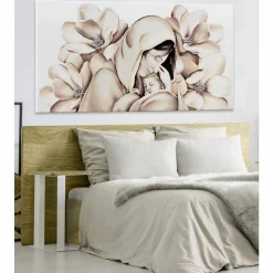 Quadro di design moderno in rilievo su tela made in Italy Sole