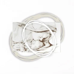 Quadro Inciso a Laser con Bacio di Maria a Gesù Made in Italy - Sylvie