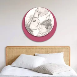 Quadro in Legno con Stampa di una Famiglia Unita Made in Italy - Canada
