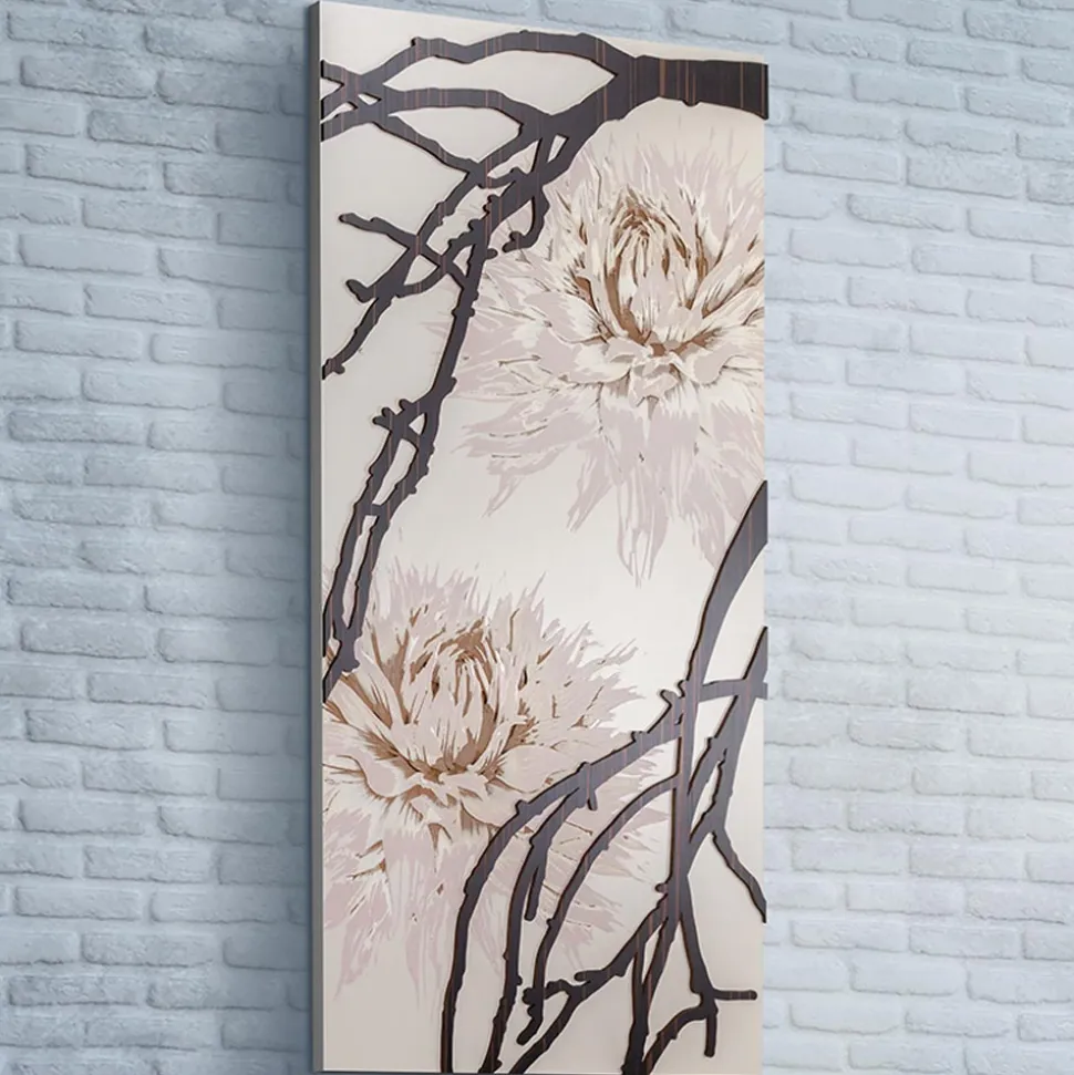Quadro Realizzato con il Laser con Fiore di Dalia Made in Italy - Taka