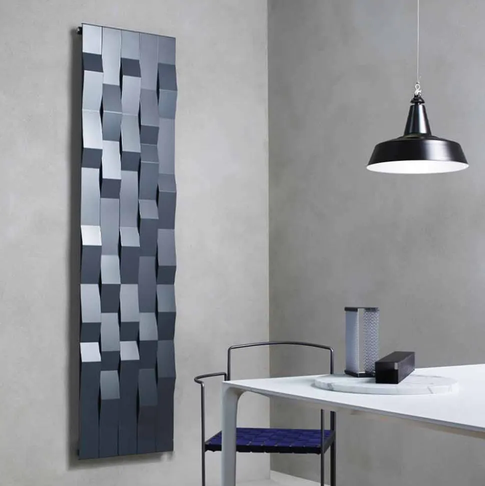 Radiatore Elettrico a Parete in Acciaio di Design Moderno fino 1400 Watt - Stone