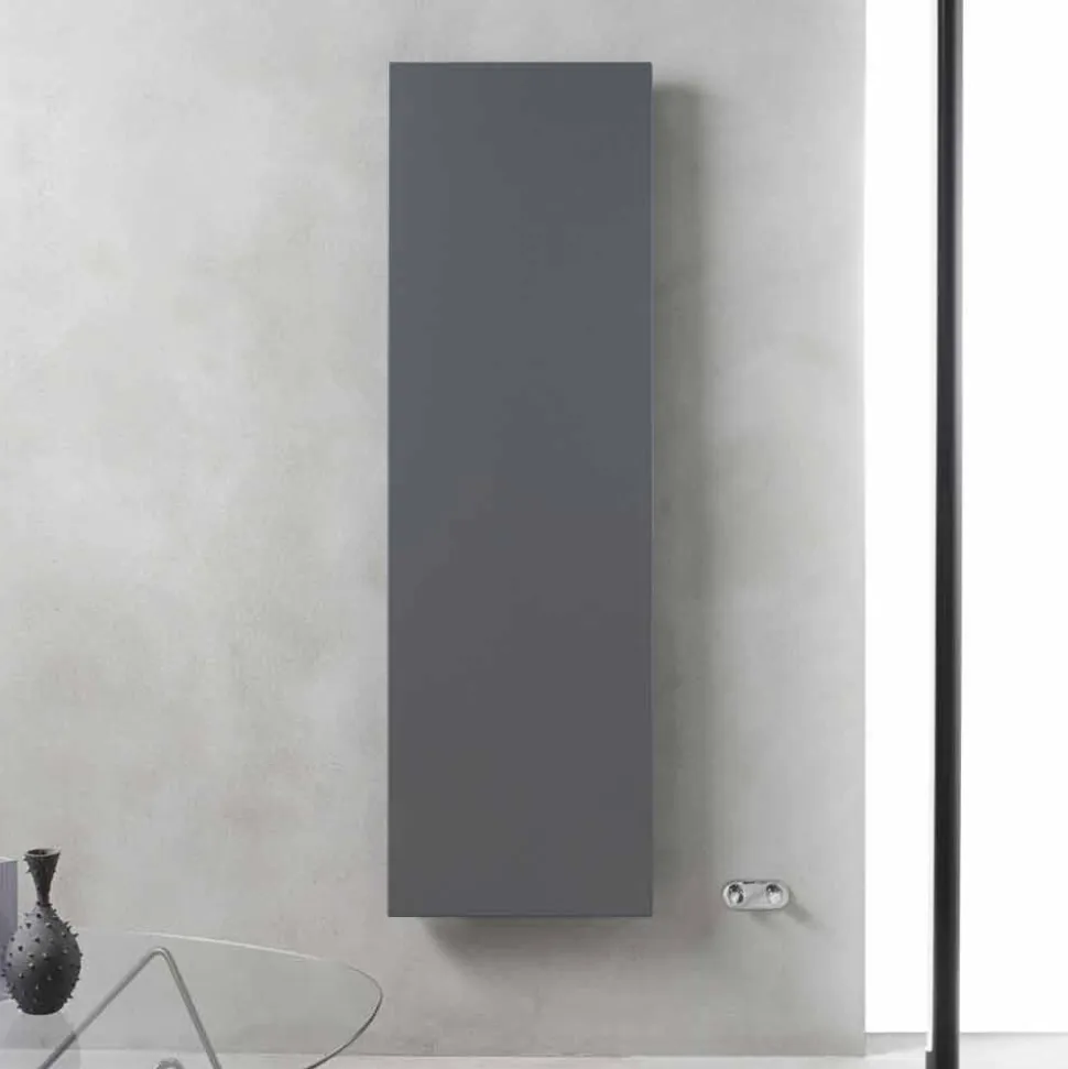 Radiatore Verticale di Design in Acciaio Grigio Ardesia fino a 626 W - Ice