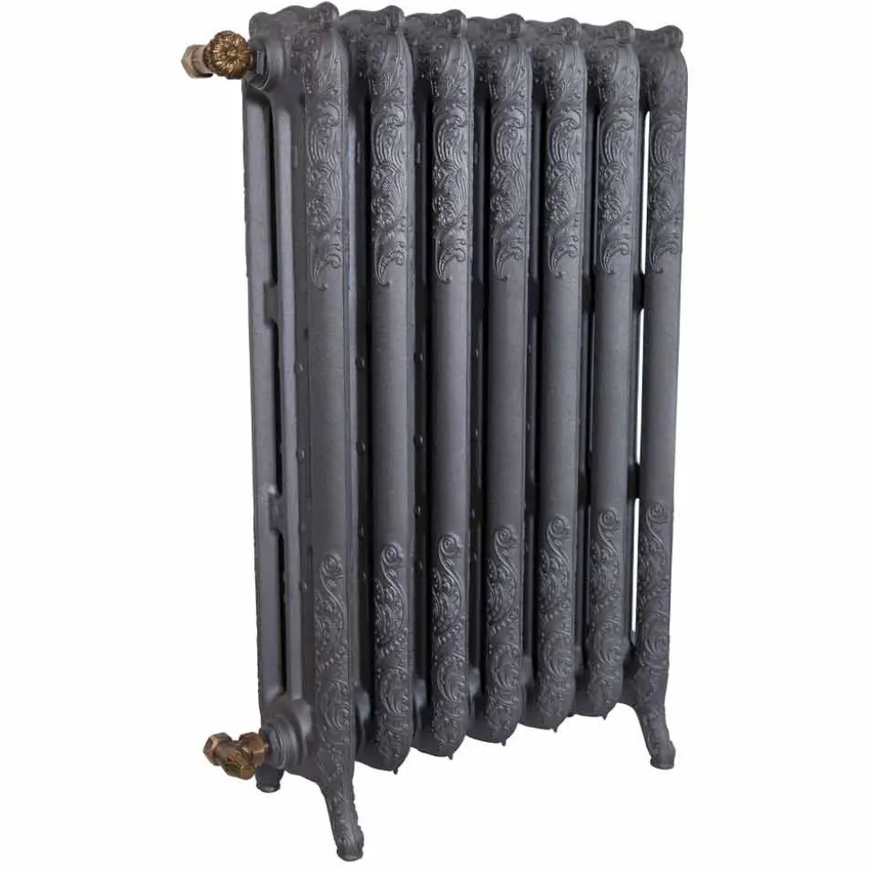 Radiatore Vintage 7 Elementi Decorati in Ghisa da Terra fino 1062 W - Barocco