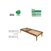 Rete Matrimoniale Interamente in Legno di Faggio Bio Energy 160x190cm - Energy