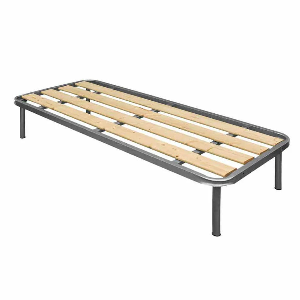 Rete Singola con Doghe Verticali in Legno Bio Comfort 2 80x190 cm - Mast