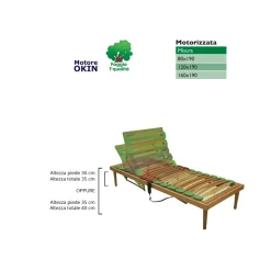 Rete Singola Reclinabile in Legno Bio Energy Plus ATP Motorizzata - Energy