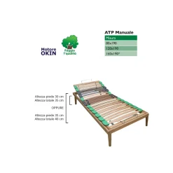 Rete Singola Regolabile Interamente in Legno Bio Energy ATP Manuale - Energy