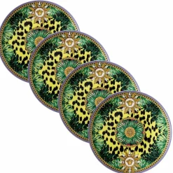 Rosenthal Versace Jungle Animalier 4 Piatti Piani Diametro 17 cm - Animalier