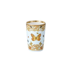 Rosenthal Versace Le Jardin 4 Bicchieri Senza Manico con Elementi Naturali - Medusa