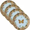 Rosenthal Versace Le Jardin 4 Piatti Piani Diametro 17 cm in Porcellana - Jardin
