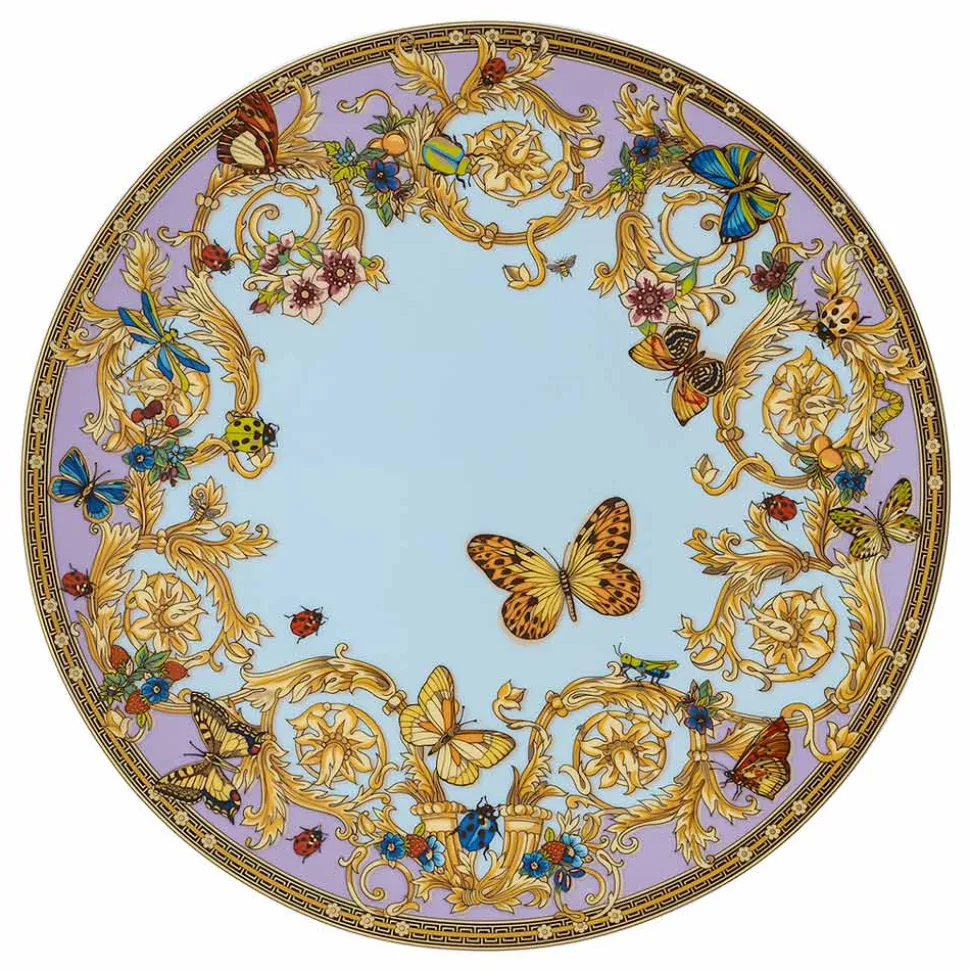 Rosenthal Versace Le Jardin Piatto Segnaposto Diametro 33 cm in Porcellana - Jardin