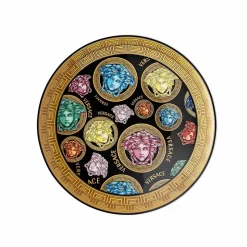 Rosenthal Versace Medusa Amplified Multicolor 4 Piatti Piani - Amplifiedmulticolor