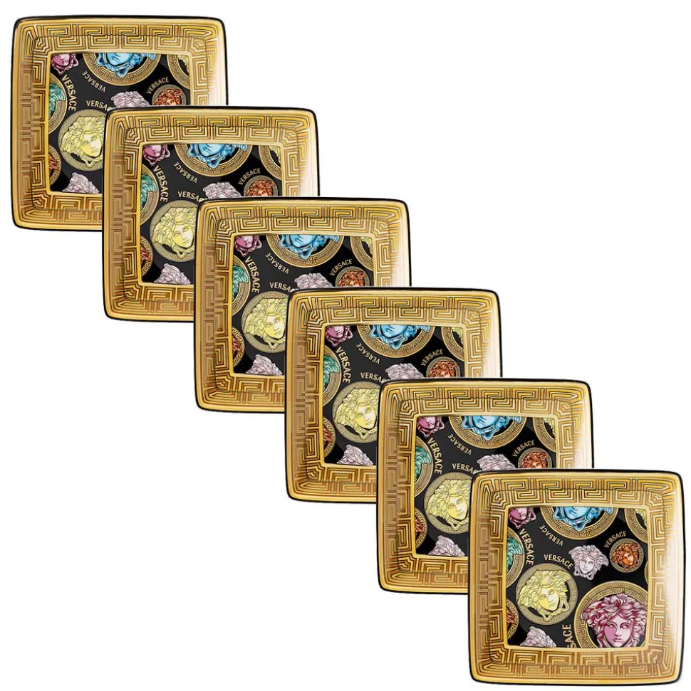 Rosenthal Versace Medusa Amplified Multicolor 6 Coppette - Amplifiedmulticolor