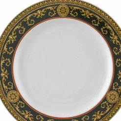 Rosenthal Versace Medusa Blue Piatto piano 27cm di design porcellana