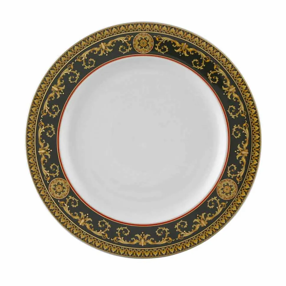 Rosenthal Versace Medusa Blue Piatto piano 27cm di design porcellana