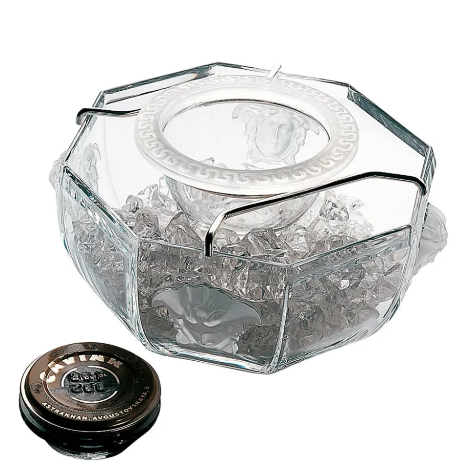 Rosenthal Versace Medusa Crystal Coppa Caviale in Cristallo - Medusacrystal