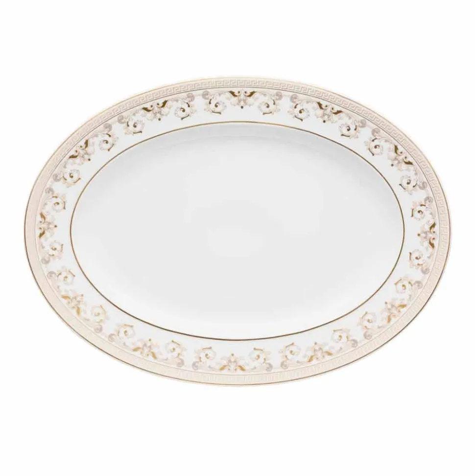 Rosenthal Versace Medusa Gala Piatto ovale 34cm di design porcellana