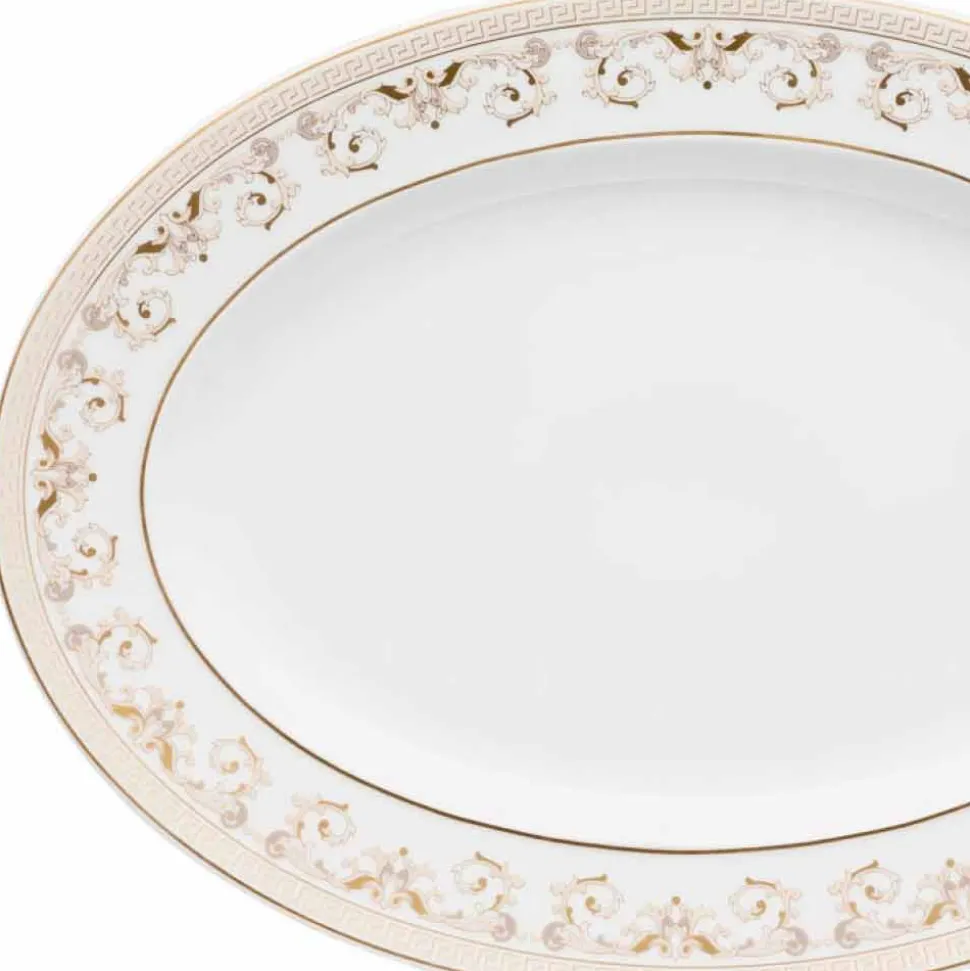 Rosenthal Versace Medusa Gala Piatto ovale 34cm di design porcellana