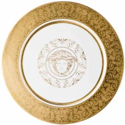 Rosenthal Versace Medusa Gala Gold Piatto segnaposto 33cm porcellana