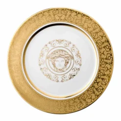 Rosenthal Versace Medusa Gala Gold Piatto segnaposto 30cm porcellana