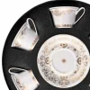 Rosenthal Versace Medusa Gala Gold set tazze in porcellana da tè 6 pzz