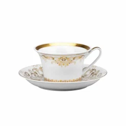 Rosenthal Versace Medusa Gala Gold set tazze in porcellana da tè 6 pzz