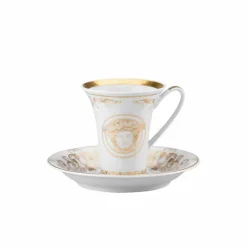 Rosenthal Versace Medusa Gala Gold set tazze espresso 6pz porcellana