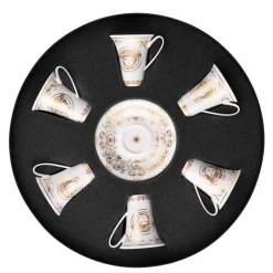 Rosenthal Versace Medusa Gala Gold set tazze espresso 6pz porcellana