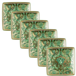 Rosenthal Versace Medusa Garland 6 Coppette Quadre Piane - Christmas
