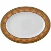 Rosenthal Versace Medusa Rosso Piatto ovale 40cm di design porcellana