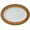 Rosenthal Versace Medusa Rosso Piatto ovale di design in porcellana