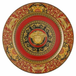 Rosenthal Versace Medusa Rosso Piatto segnaposto 30cm in porcellana