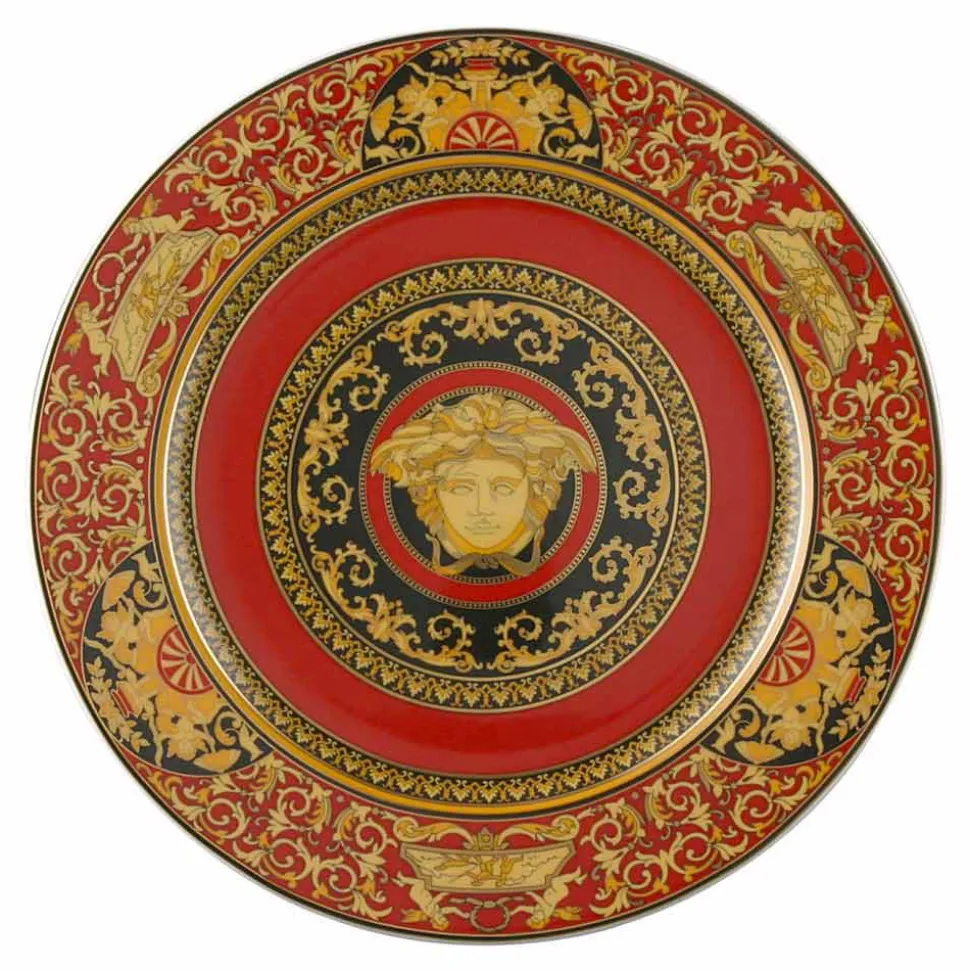 Rosenthal Versace Medusa Rosso Piatto segnaposto 30cm in porcellana