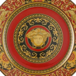 Rosenthal Versace Medusa Rosso Piatto segnaposto 30cm in porcellana