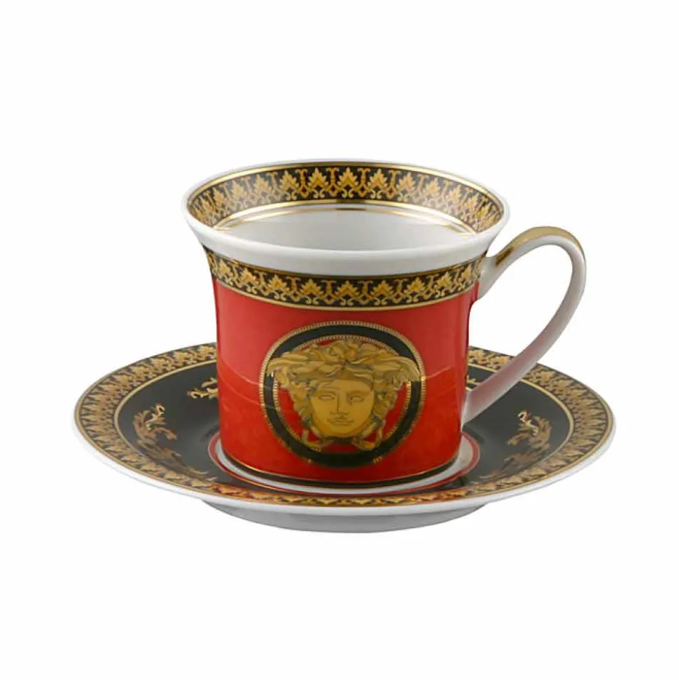 Rosenthal Versace Medusa Rosso Tazzina espresso design in porcellana