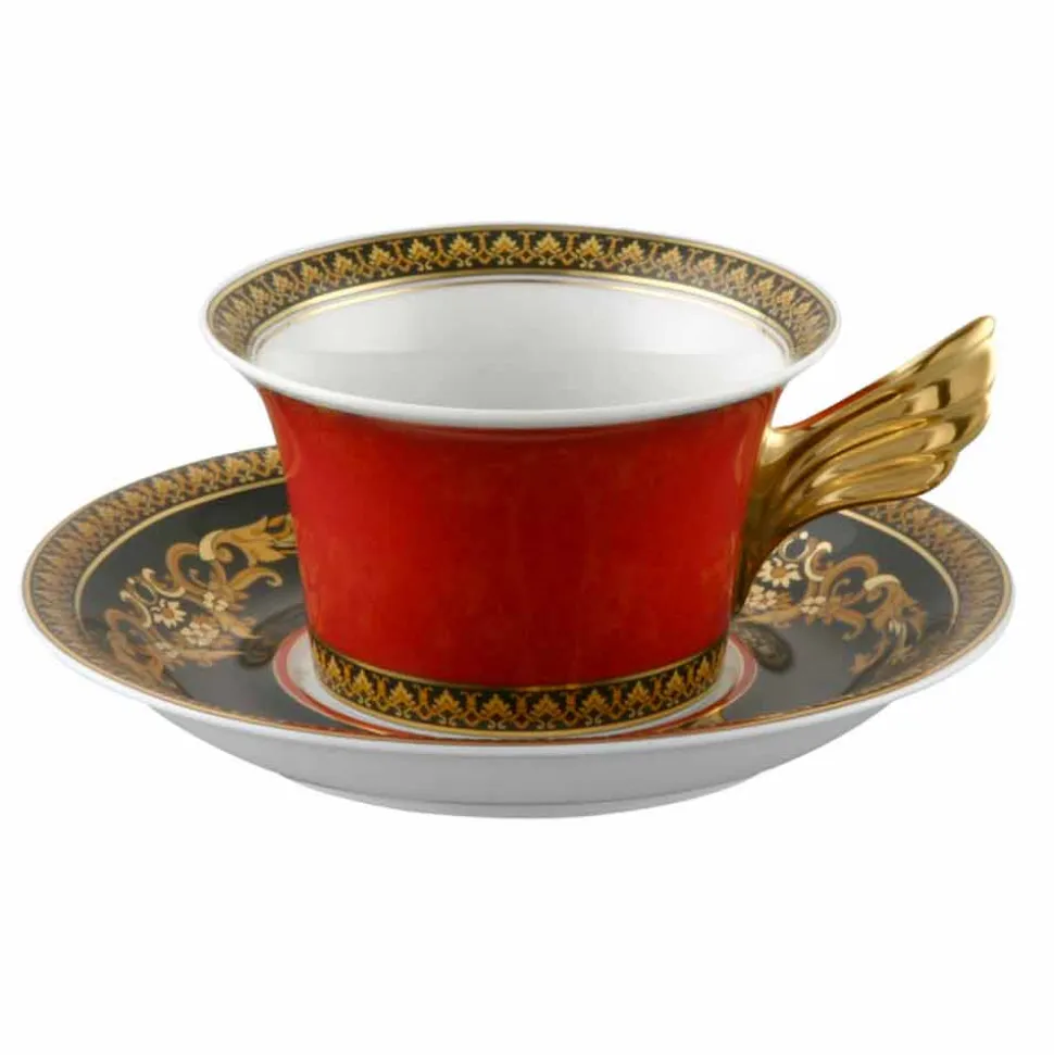 Rosenthal Versace Medusa Rosso Tazza da tè moderno design porcellana