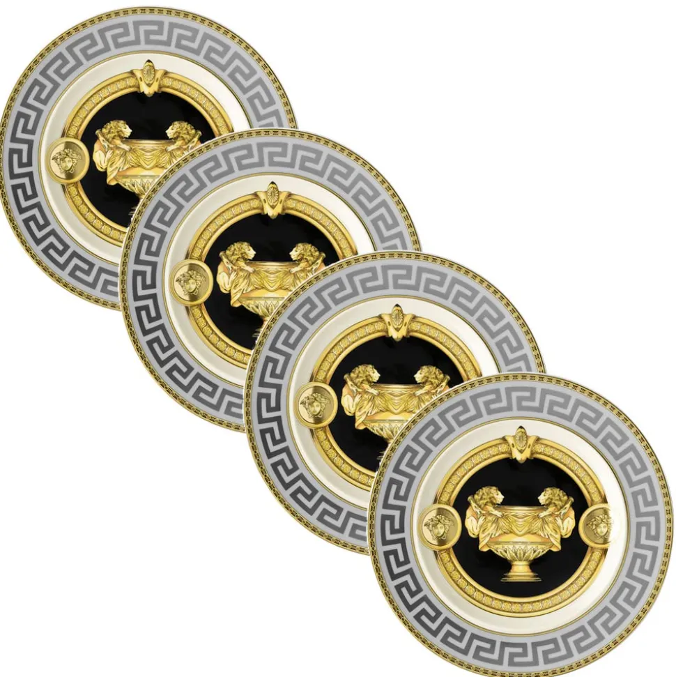 Rosenthal Versace Prestige Gala 4 Piatti Piani Diametro 17 cm - Prestige