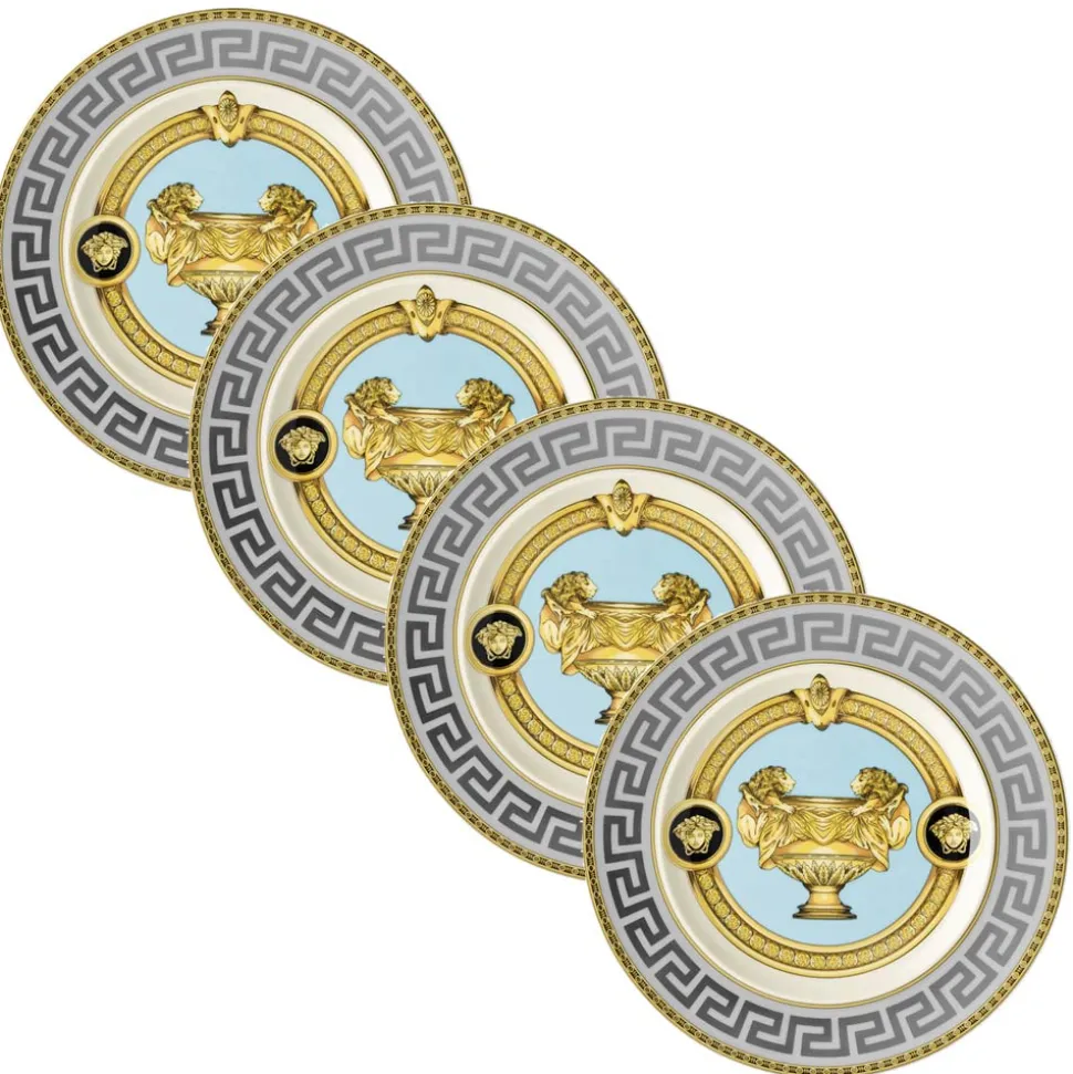 Rosenthal Versace Prestige Gala 4 Piatti Piani Diametro 17 cm - Prestige