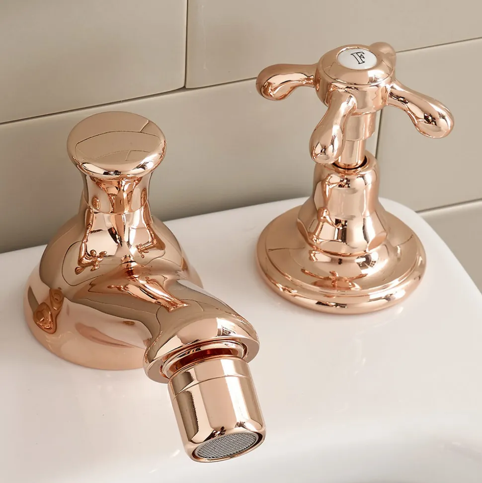 Rubinetteria Bidet di Design Vintage in Ottone a 3 Fori Made in Italy – Klarisa